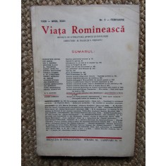 VIATA ROMANEASCA 1939 ANUL XXXI NR 2 -FEBRUARIE