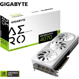 Placa video GeForce RTX 4070 AERO OC, 12GB GDDR6X, 192-bit, Gigabyte