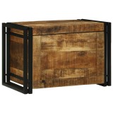 vidaXL Cutie de depozitare 60x40x41 cm din lemn brut de mango