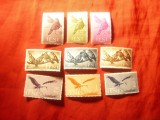 Serie IFNI colonie spaniola 1960 - Fauna - Pasari , 9 valori, Nestampilat