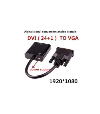Cablu adaptor Full HD 1080p 60Hz ACTIV DVI-D 24+1 tata - mama VGA foto