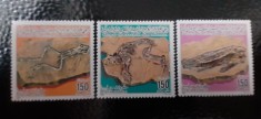 Libia-Aheologie ,fosile-serie completa ,nestampilate MNH (C2)