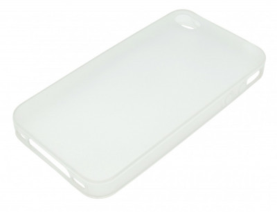 Husa silicon semitransparent ultraslim pentru Apple iPhone 4/4S foto