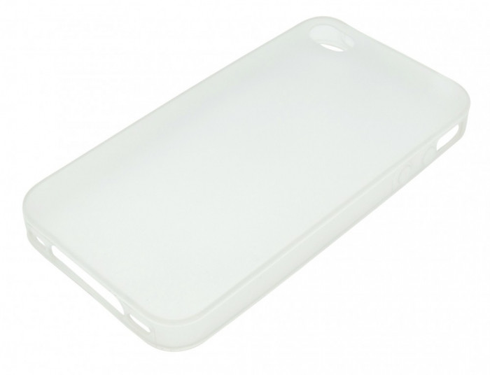Husa silicon semitransparent ultraslim pentru Apple iPhone 4/4S
