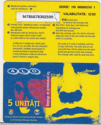 bnk card Romania - Alo Mobil Rom - 5 unitati 12/02 - RO-DIA-ALO-0034-0212A foto