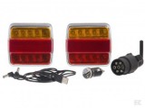 Kit Lampi LED Wireless 12V Magnetice LA60025 Remorca Auto, Indicator, Frana, Pozitie, Iluminare Placute