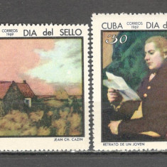 Cuba.1969 Ziua marcii postale-Pictura GC.151