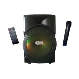 Boxa Activa Troller Difuzor 30 cm , 100 Watti , 1 Microfon Wireless , Telecomanda , Stick USB, Card , Radio FM