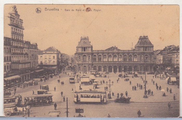bnk cp Belgia - Bruxelles - circulata catre Romania 1922