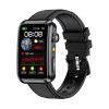 Smartwatch iSEN TK77 Negru, Piele, 1.57 HD, ECG, Micro-Examinare, Risc Glicemie, Acid Uric Lipide, Apel BT, Asistent Vocal, Lanterna, SOS, 250mAh