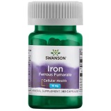 Fumaratul de Fier 18mg Swanson 60capsule, Swanson Health Products