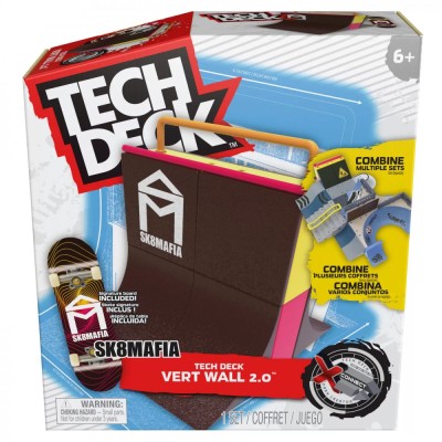 Tech Deck Pachet Xconnect Fingerboard Sk8mafia Vert Wall foto