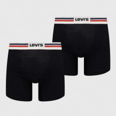 Levi's boxeri 2-pack barbati, culoarea negru