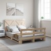 VidaXL Cadru de pat cu tăblie, 140x200 cm, lemn masiv de pin 3281576