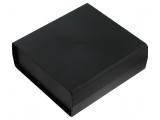 Carcasă polistiren neagră cu panou 188mm x 198mm x 70mm