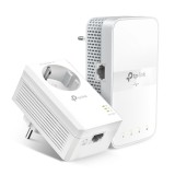 KIT ADAPTOR + Amplificator POWERLINE TP-Link, AC1200 dual band 802.11ac Wi-Fi, Gigabit Ethernet Port, &quot;TL-WPA7617 KIT&quot; (timbru verde 2 lei)