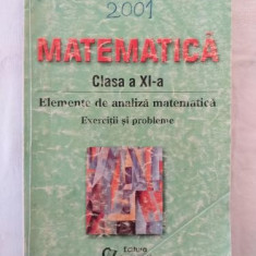 M. Burtea G. Burtea - Matematica pentru clasa a XI-a - Elemente de analiza matematica