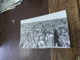 Adunare comunista , Nicolae Ceausescu si Elena Ceausescu impreuna cu un lider african
