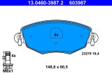 ATE 13.0460-3987.2 set placute frana,frana disc