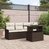 Cumpara ieftin Set de canapele pentru gradina 5 buc. Maro