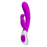 Vibrator Rabbit Harlan, Violet, 21 cm, Pretty Love