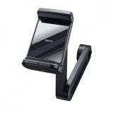 Suport de tetiera pentru tableta si telefon cu incarcare Wireless Baseus Energy 15W rotire 360 grade Cablu USB-C inclus Negru
