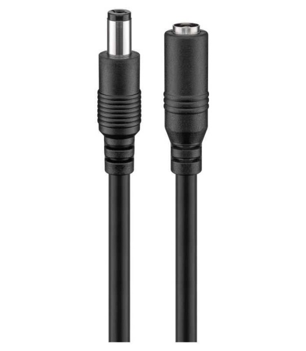 Cablu prelungitor 2.1x5.5mm DC 3m cupru AWG20 0.5mm mama-tata Goobay
