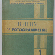 BULETIN DE FOTOGRAMMETRIE , ANUL V , NR. 1 , 1970