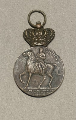 Medalie 100 ani de la nașterea primului rege al Rom&amp;acirc;niei 1839-1939 foto
