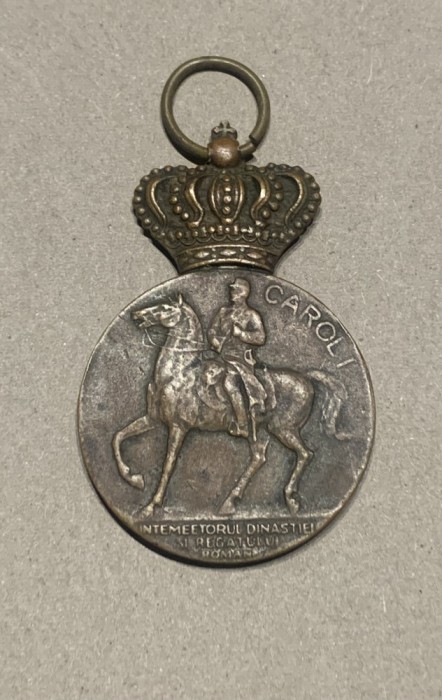 Medalie 100 ani de la nașterea primului rege al Rom&acirc;niei 1839-1939