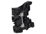 Terminal de &icirc;mbinare pentru șine 0,2-4mm&sup2;, 2 borne, negru SNK, TE Connectivity