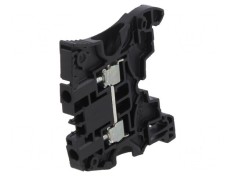 Terminal de &icirc;mbinare pentru șine 0,2-4mm&sup2;, 2 borne, negru SNK
