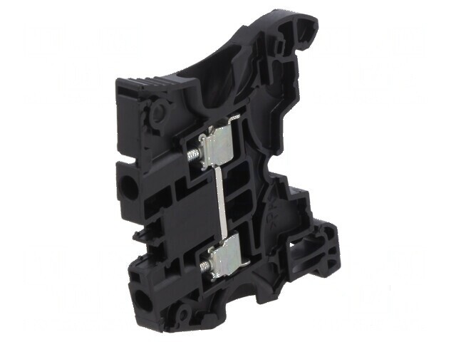Terminal de &icirc;mbinare pentru șine 0,2-4mm&sup2;, 2 borne, negru SNK
