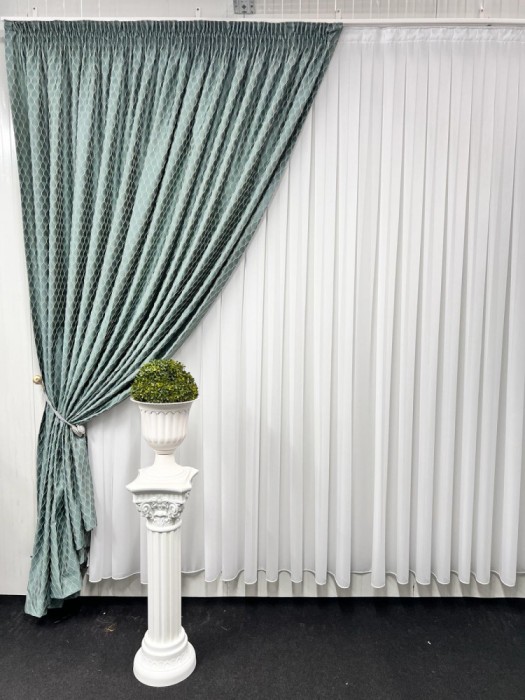 Draperie Baroc, verde menta