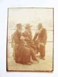 Rara! Fotografie 82 x 60 mm Galitia 5 iulie 1915:Lvov/Kutkorz-Consiliul evreilor batrani WWI