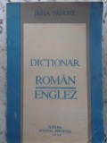 Dicționar Rom&acirc;n-Englez Irina Panovf, Editura Științifică, 1992, 460 pagini