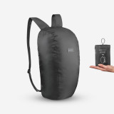 Rucsac trekking călătorie Compact Travel 10L Negru, Forclaz