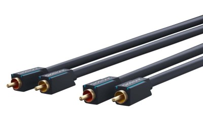 Cablu Profesional 2x RCA - 2x RCA 5m OFC cupru dublu ecaranat aurit Clicktronic 70381 foto