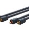 Cablu Profesional 2x RCA - 2x RCA 5m OFC cupru dublu ecaranat aurit Clicktronic 70381