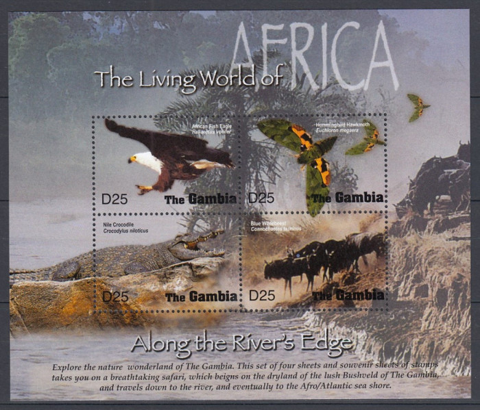 Gambia - FAUNA AFRICANA - BL - MNH