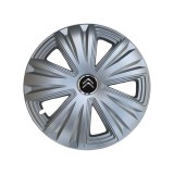Set 4 capace roti 15 inchi (R15) Glory Gri, Compatibile cu Citroen, Autohelix MSA