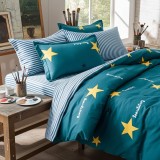 Cumpara ieftin Lenjerie Pat Replay Px024, Bumbac, 4 Piese, Cu Elastic, Albastru, Verde