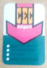 C9 5 - 1971 - Calendar de buzunar - reclama CEC