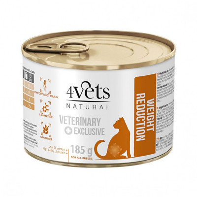 4Vets Cat Natural Veterinary Exclusive WEIGHT REDUCTION 185 g foto