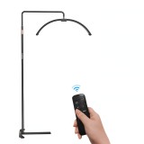 Lampa Profesionala LED Semiluna, WellLuck&reg;, 36 W, Pentru Saloane de Infrumusetare: Gene, Makeup, Cosmetica, Rotire 360&deg;, Telecomanda, Suport Telefon,