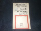 TITU GEORGESCU - ORGANIZATII DE MASA LEGALE CONDUSE DE PCR