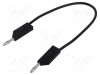 Cablu de măsurare Hirschmann T&amp;M 60VDC 30VAC 32A 250mm roșu