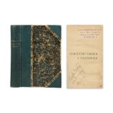 H. Sanielevici, Cercetări critice și filosofice, 1916, cu semnătura autorului