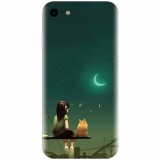 Husa silicon pentru Apple Iphone 6 Plus, Cat And Girl