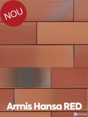 Coltar klinker Terca Armis Hansa Red 21.5x6.5x1.4 cm foto